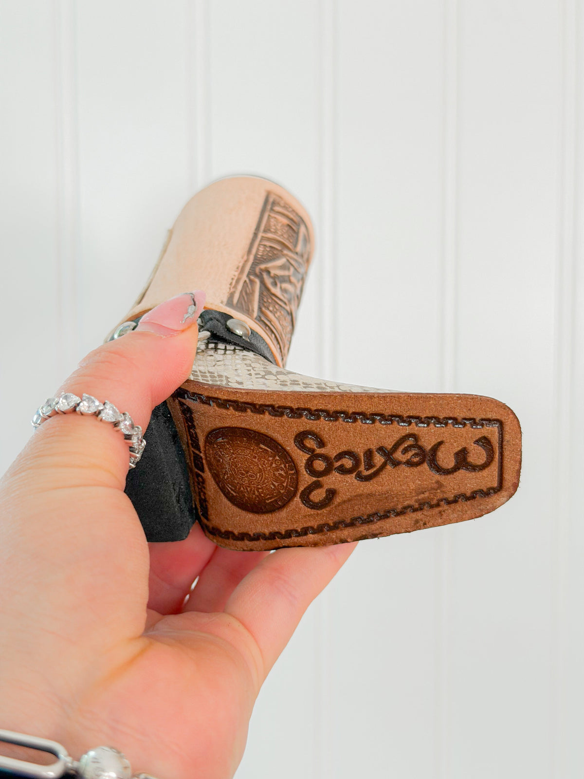 Leather Texan Boot Tequila Shot