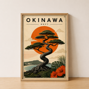 Okinawa Japan Vintage Travel Poster Printable Wall Art