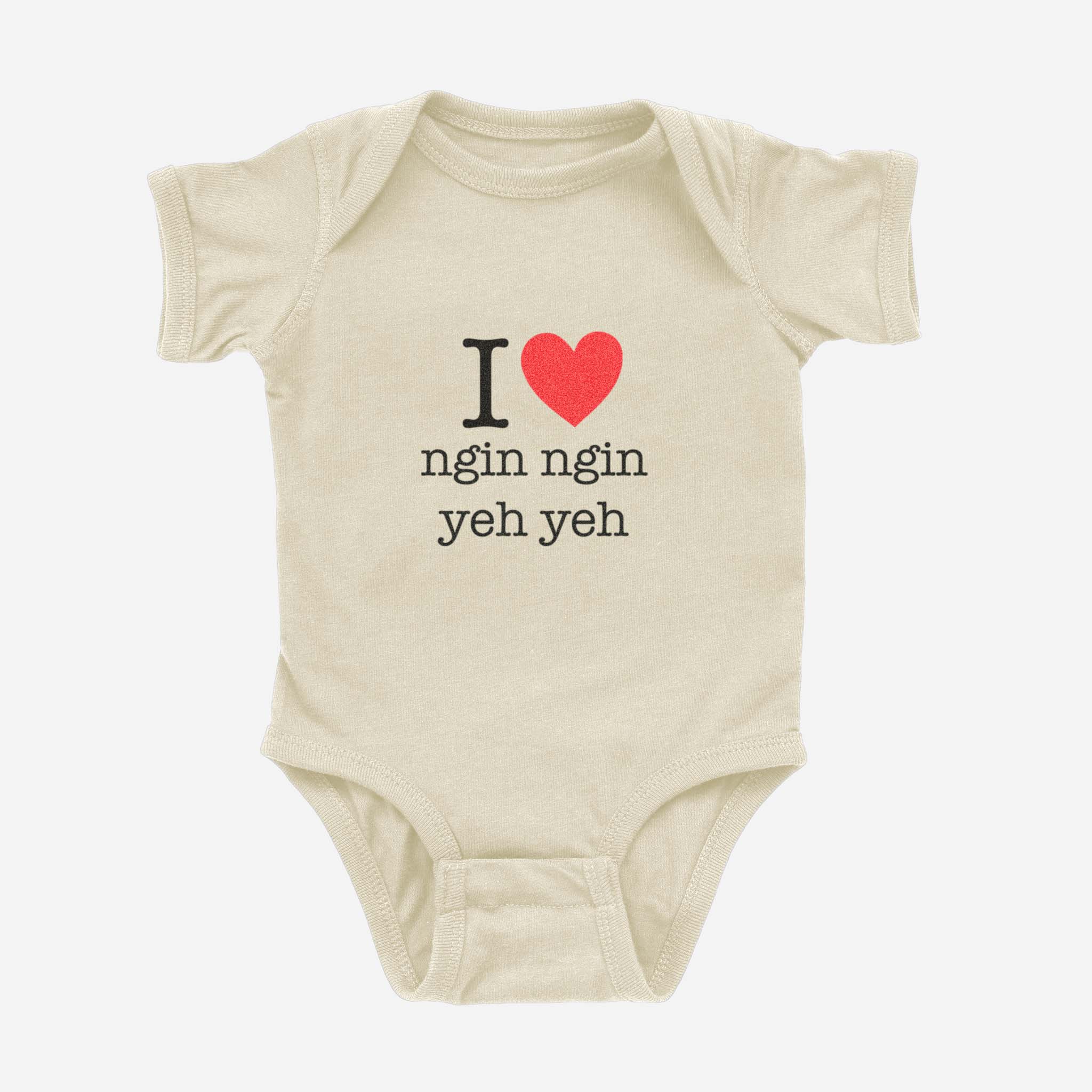 I ♡ Heart Grandma & Grandpa Taishanese Onesie (Paternal)