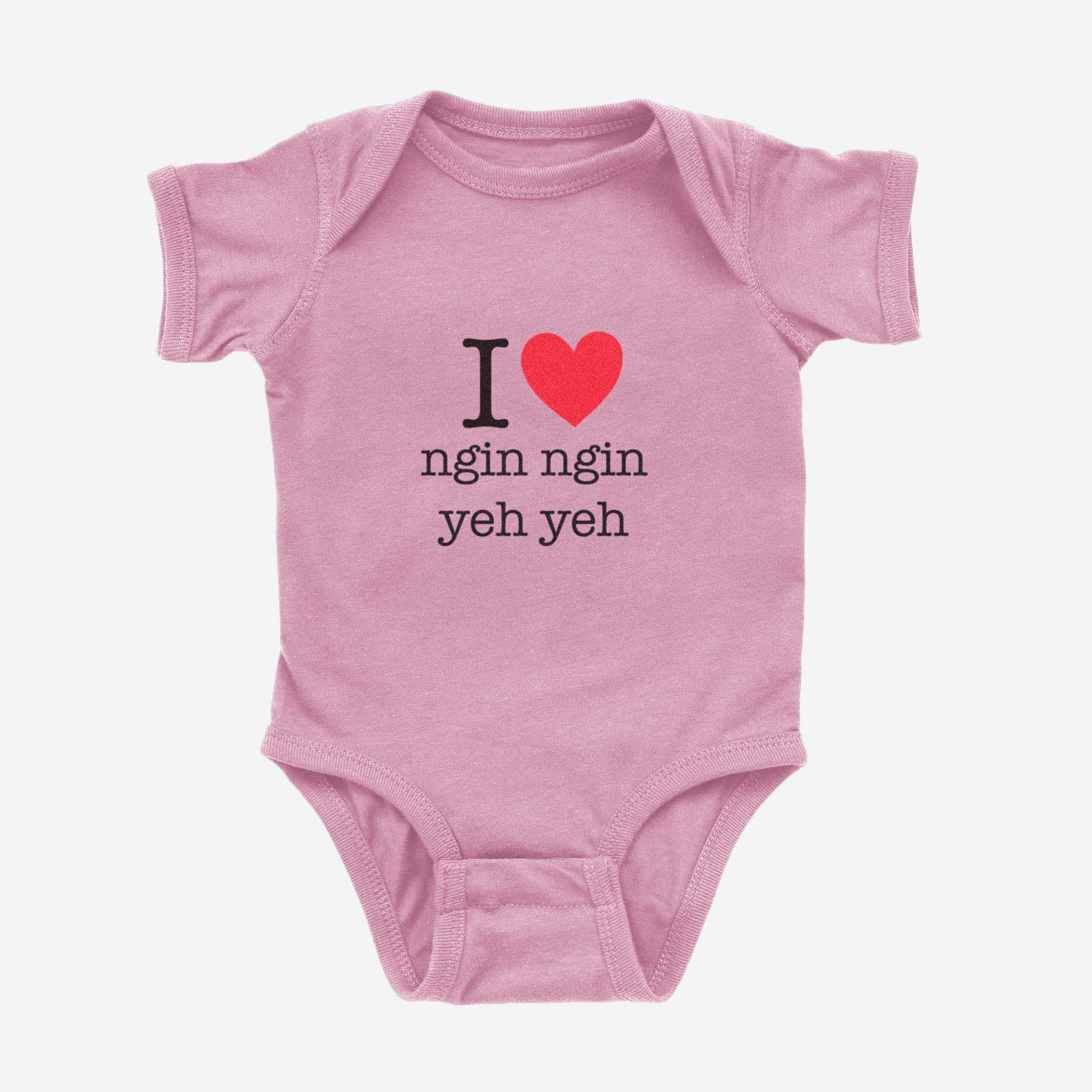 I ♡ Heart Grandma & Grandpa Taishanese Onesie (Paternal)