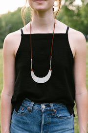 Hammered Scoop Necklace