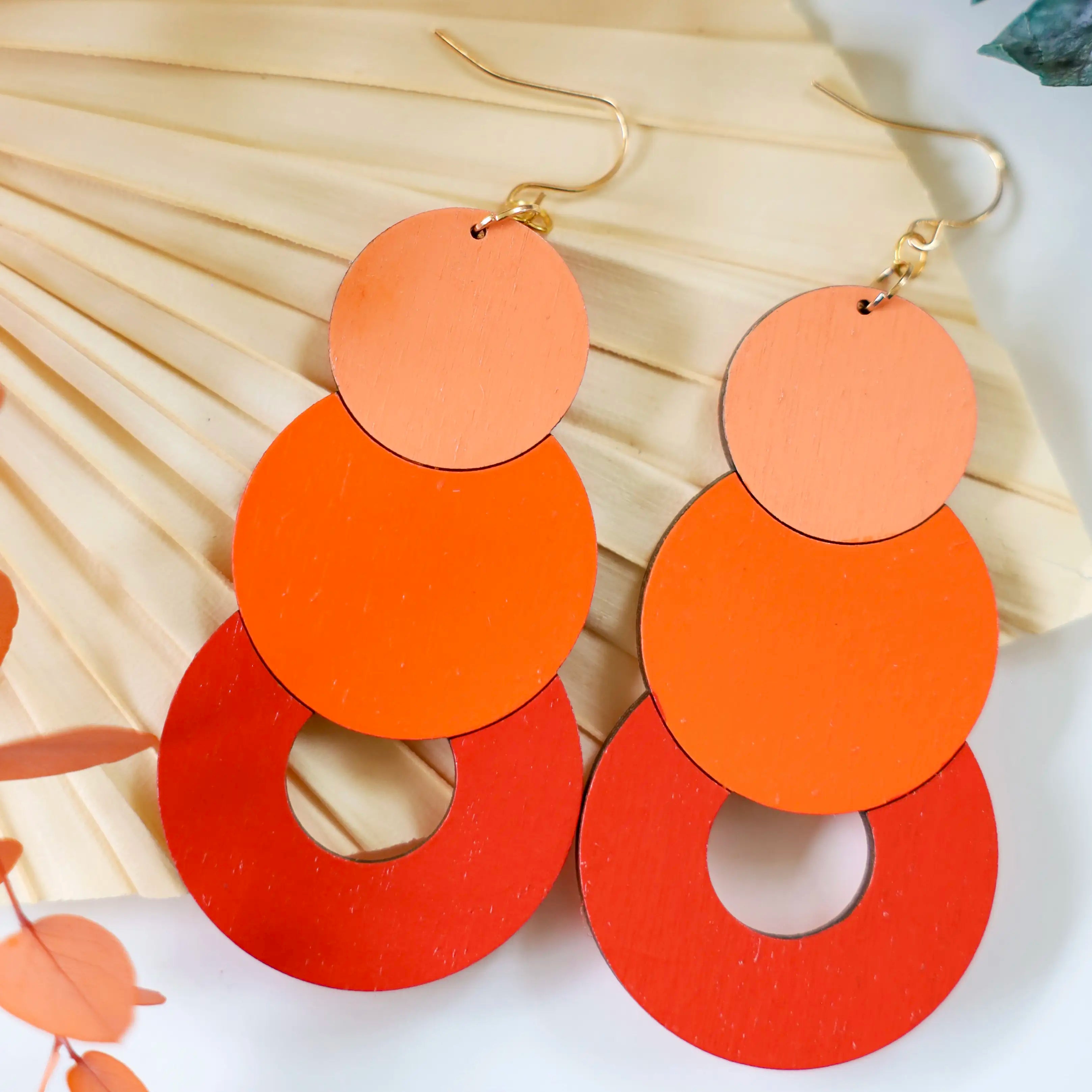 Jen Orange Dangles