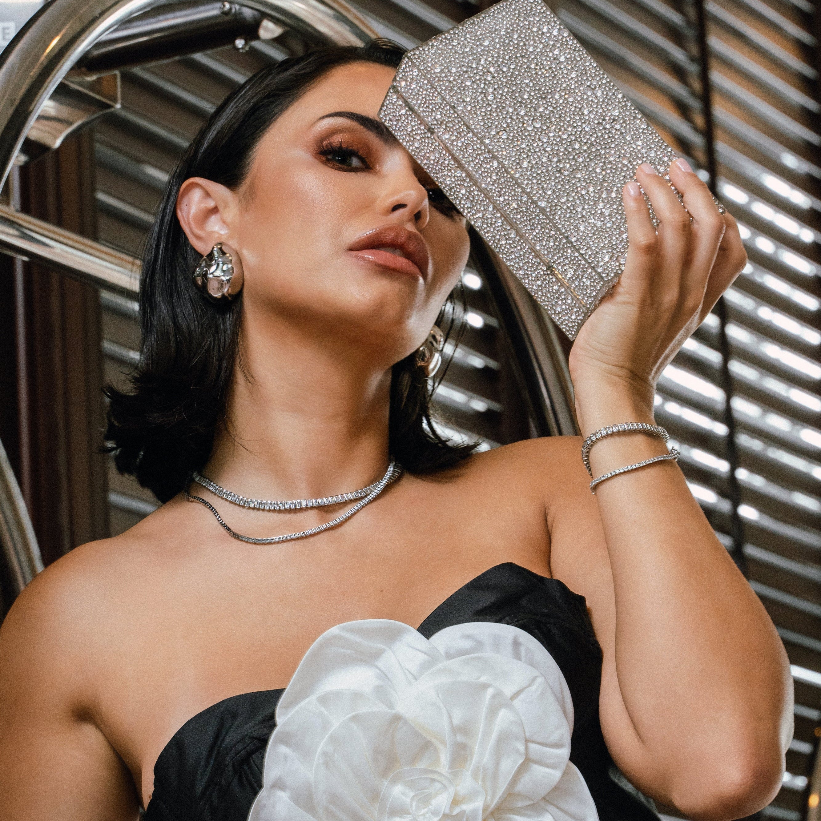Giselle Dented Dome Earrings