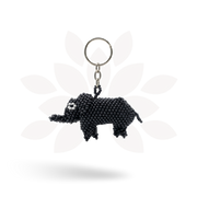 Elephant Seed Bead Keychain - Guatemala