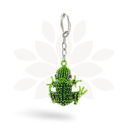Frog Seed Bead Keychain - Mexico