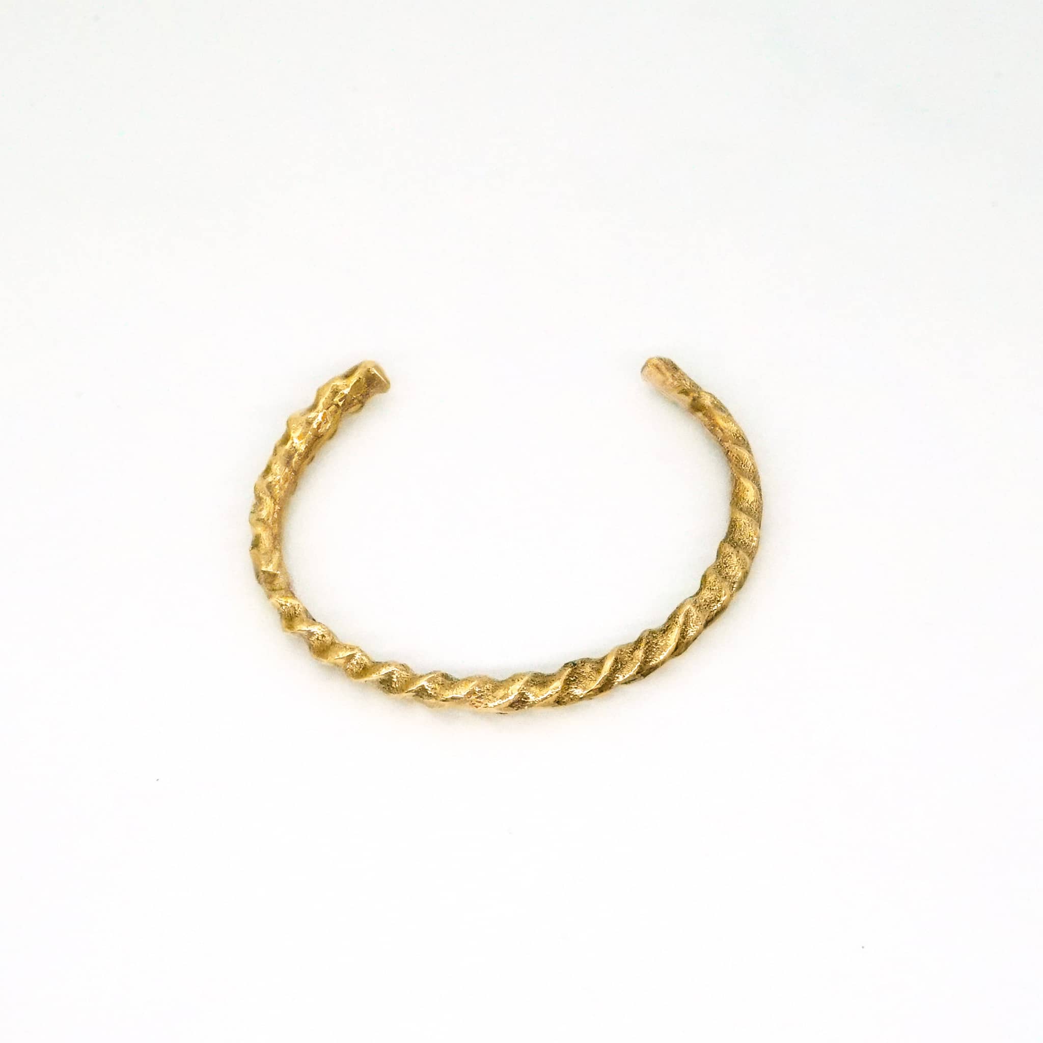 Kamba Brass Cuff Rope Bracelet - Unisex