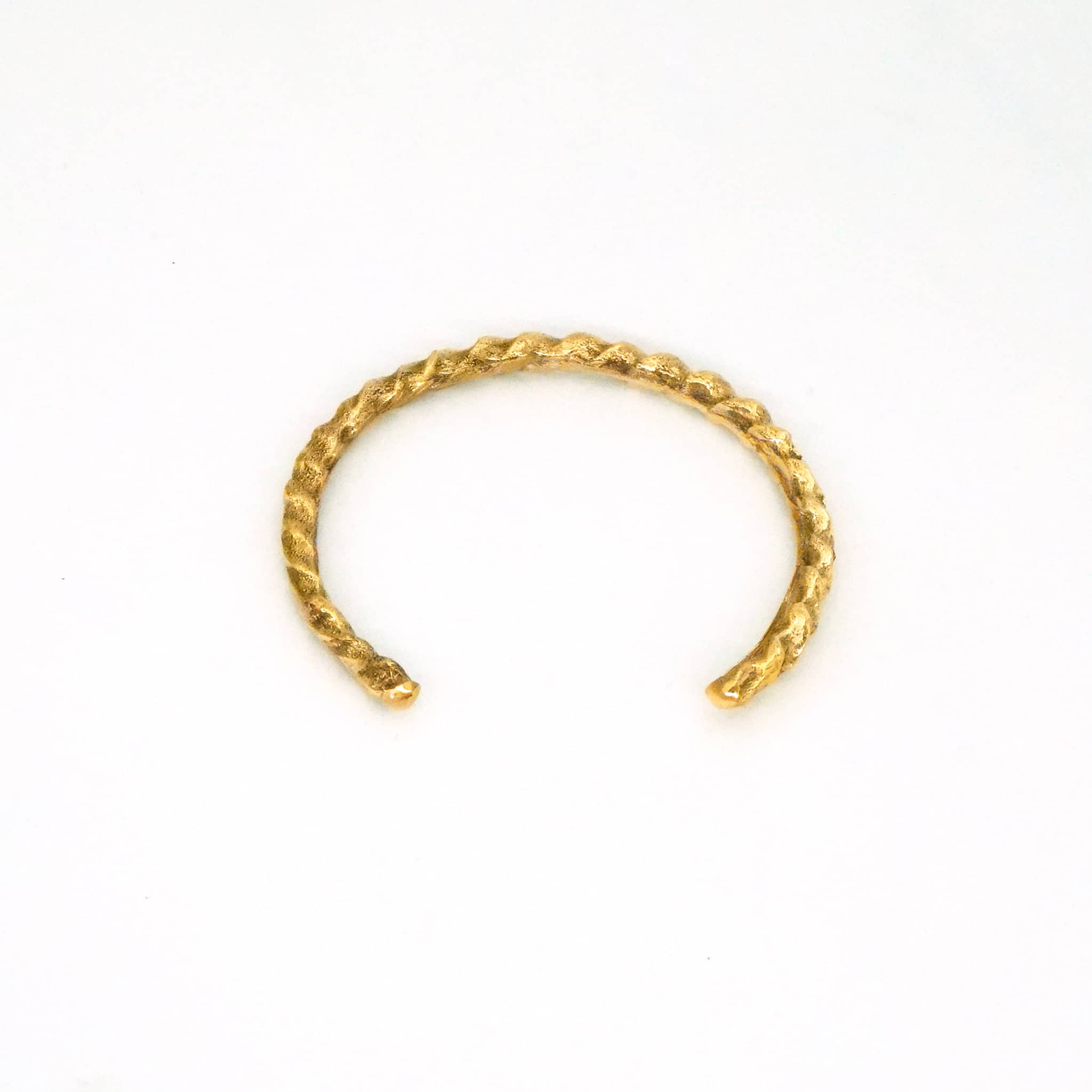 Kamba Brass Cuff Rope Bracelet - Unisex