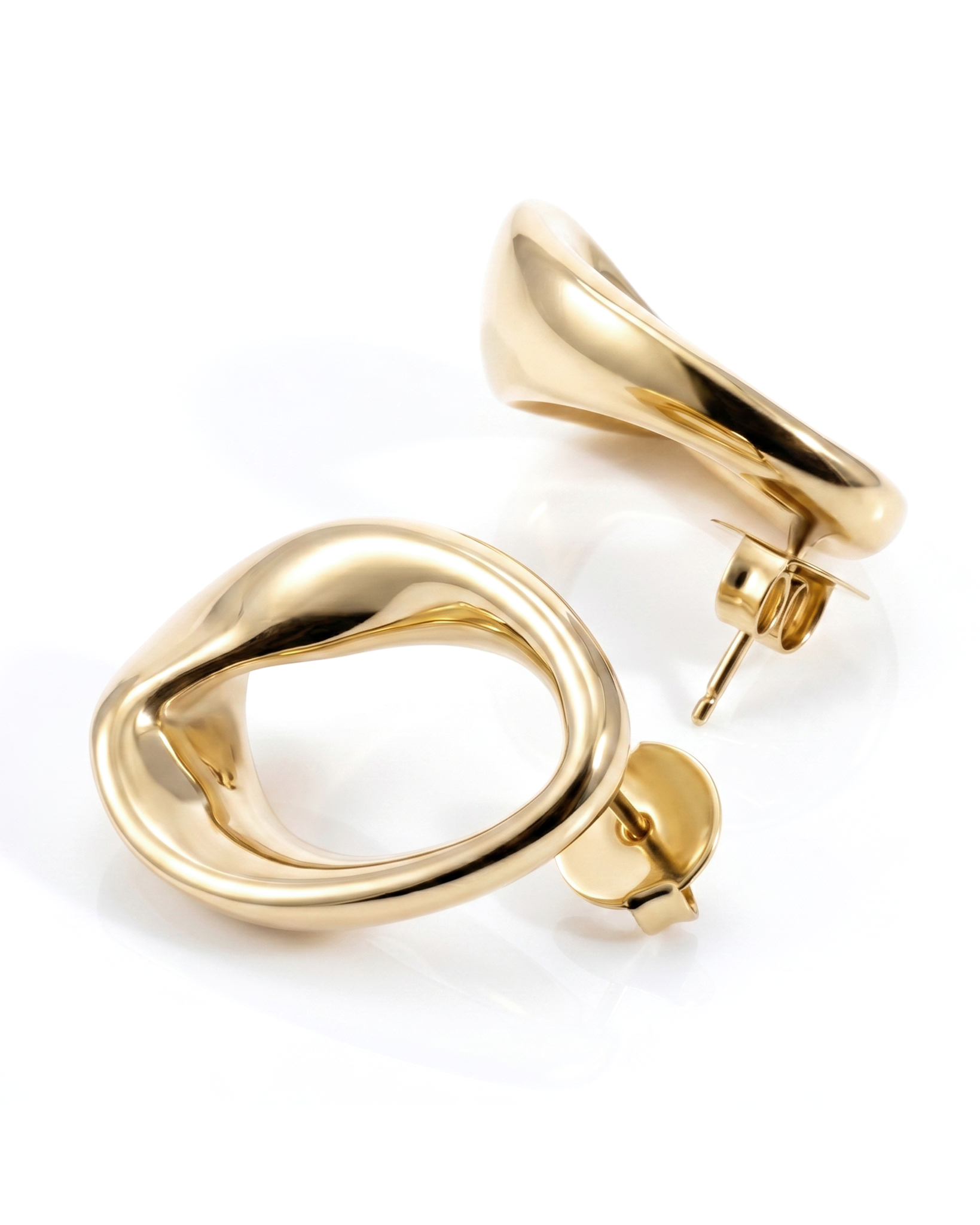 Kate Abstract Oval Earrings