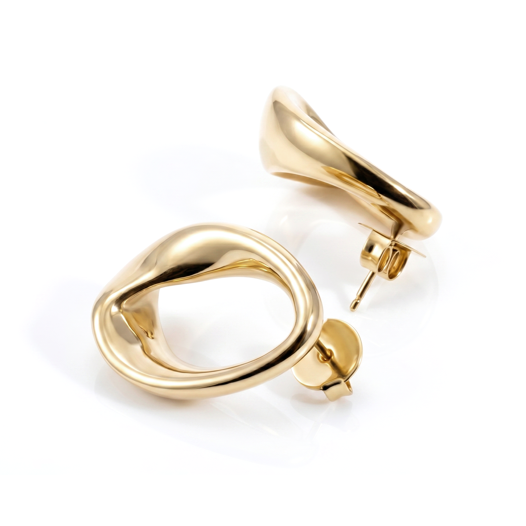 Kate Abstract Oval Earrings
