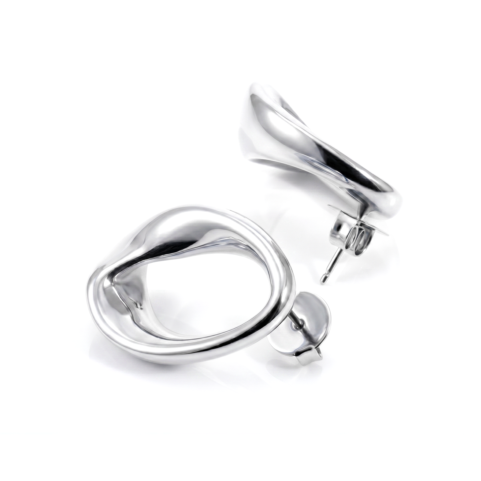 Kate Abstract Oval Earrings