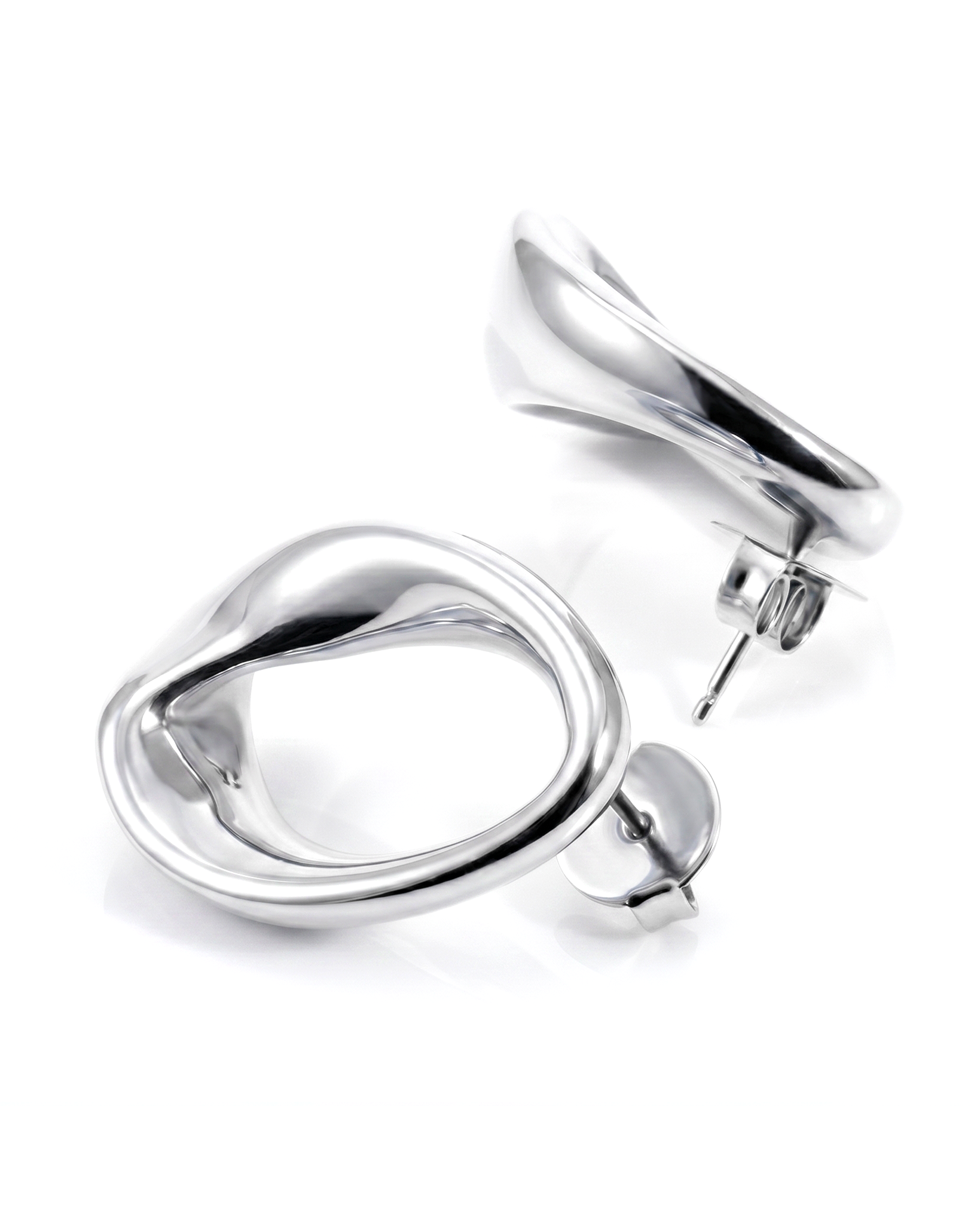 Kate Abstract Oval Earrings