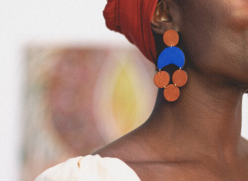 Kavakia Leather Earring