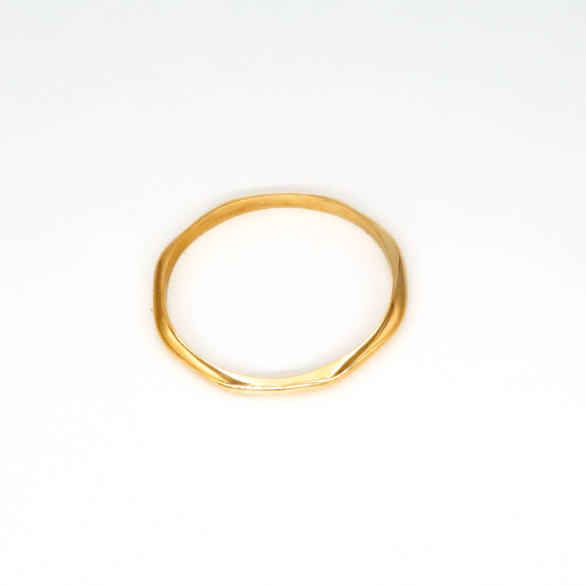 Kente Irregular Wave Bracelet, Brass Bangle