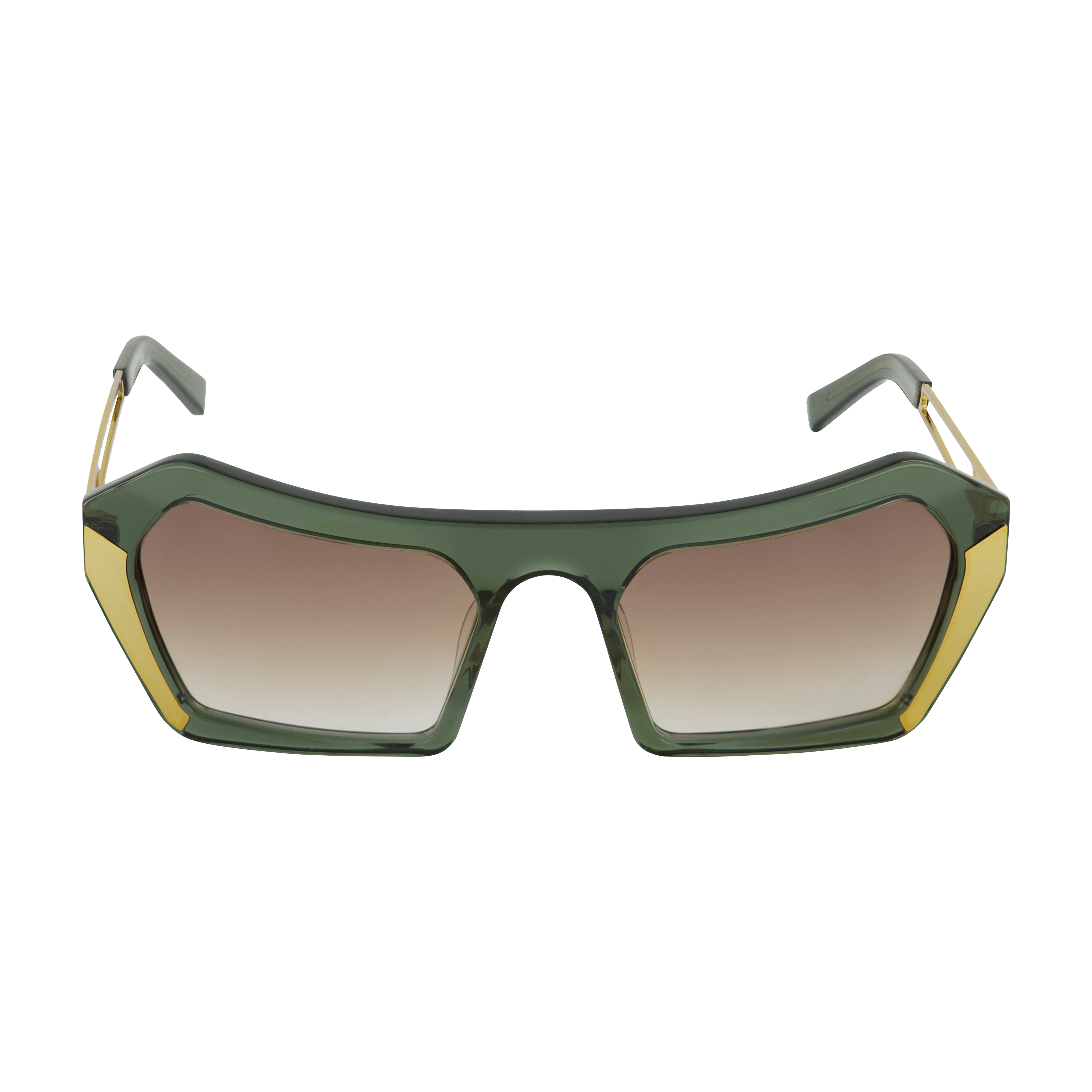 Oversized Sunglasses - Olive Green