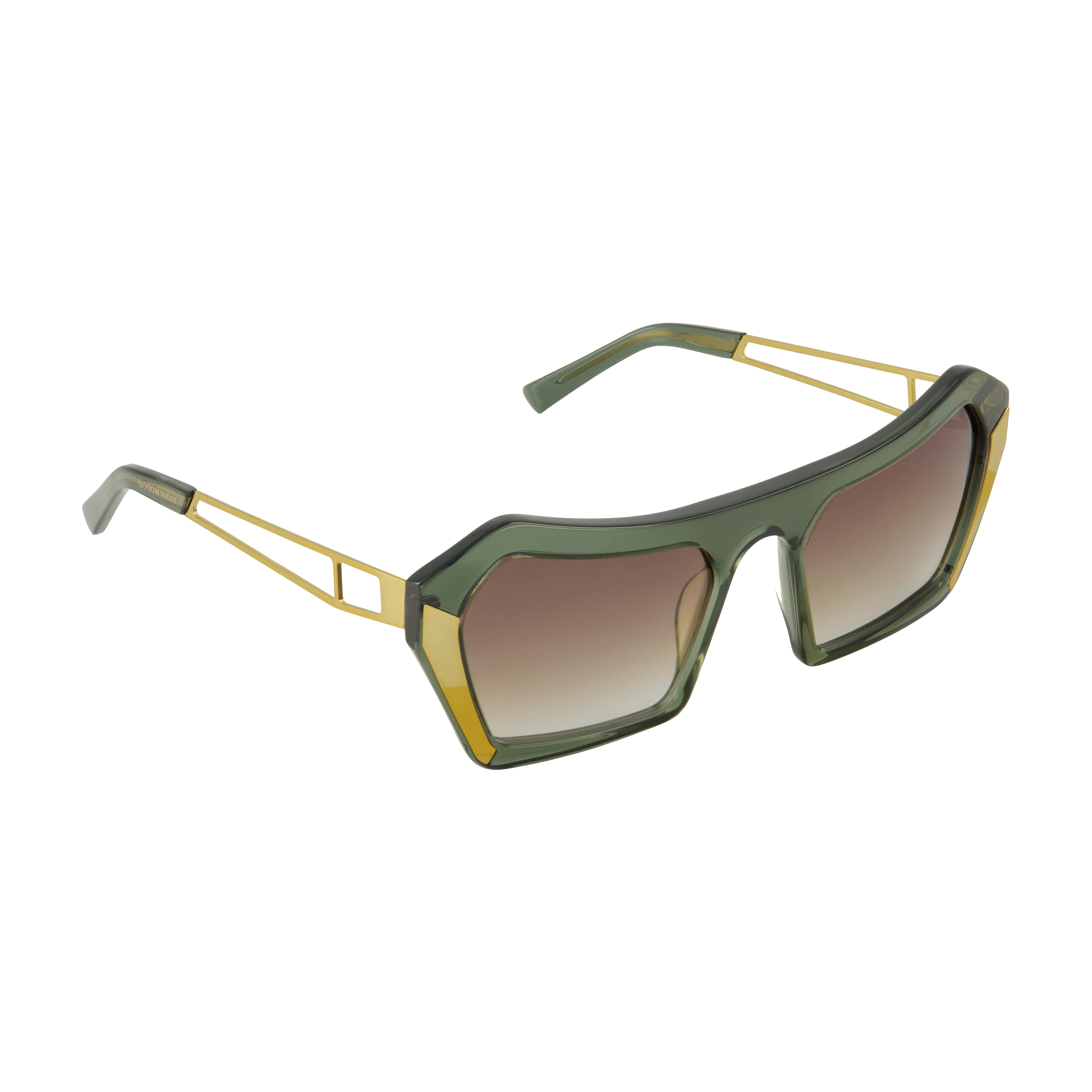 Oversized Sunglasses - Olive Green