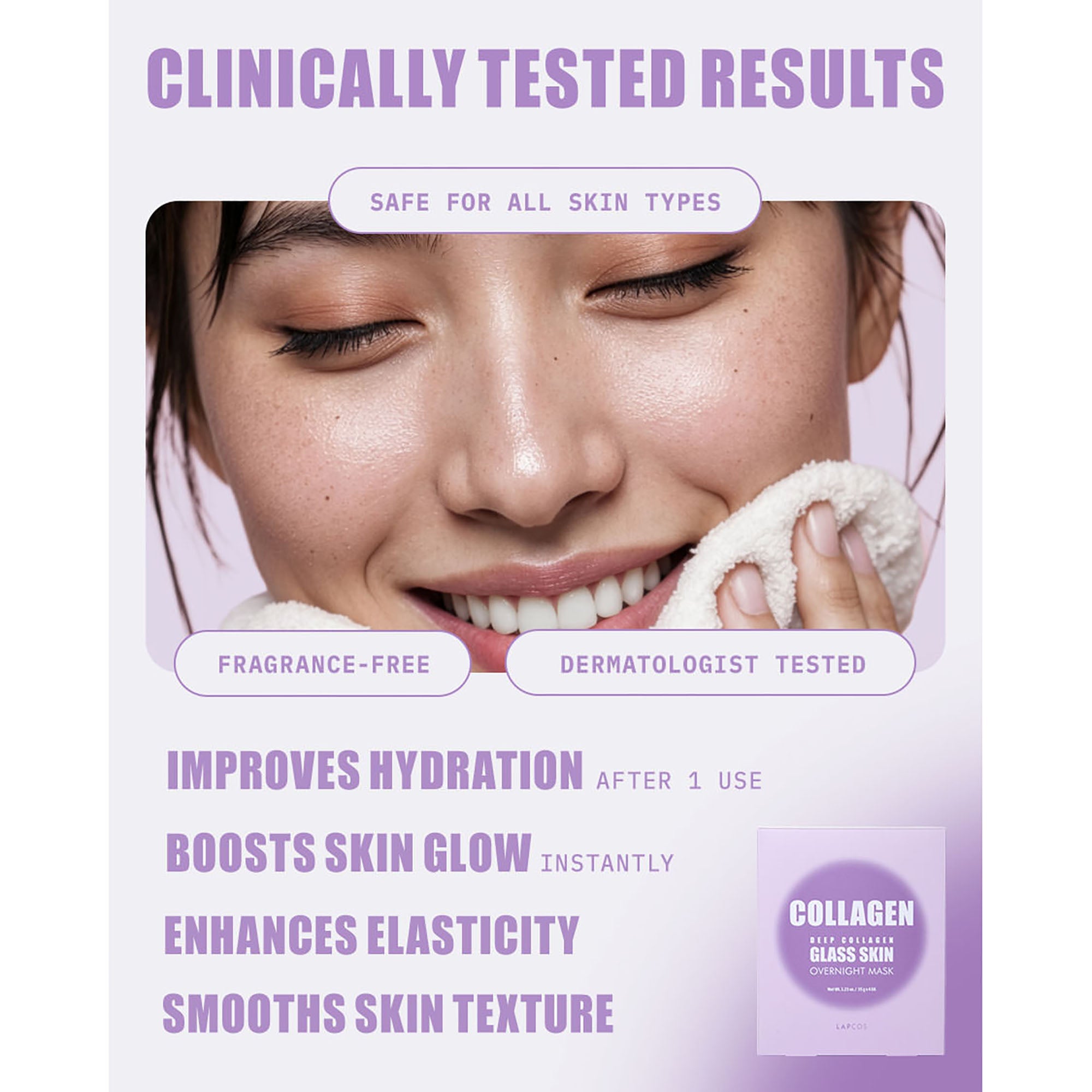 Deep Collagen Glass Skin Overnight Mask