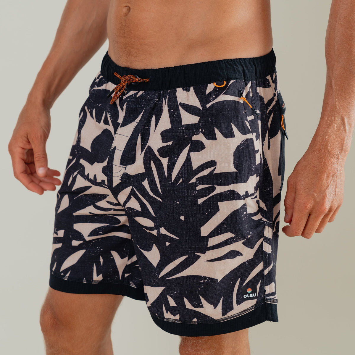OLEU ALL-SHORT™ 6" INSEAM I 16.5" OUTSEAM - CARVINGS in SANDSTONE