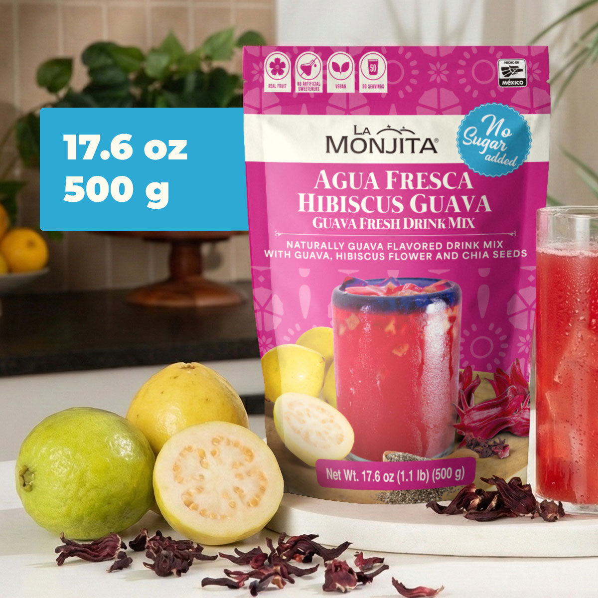 Agua Fresca Hibiscus Guava