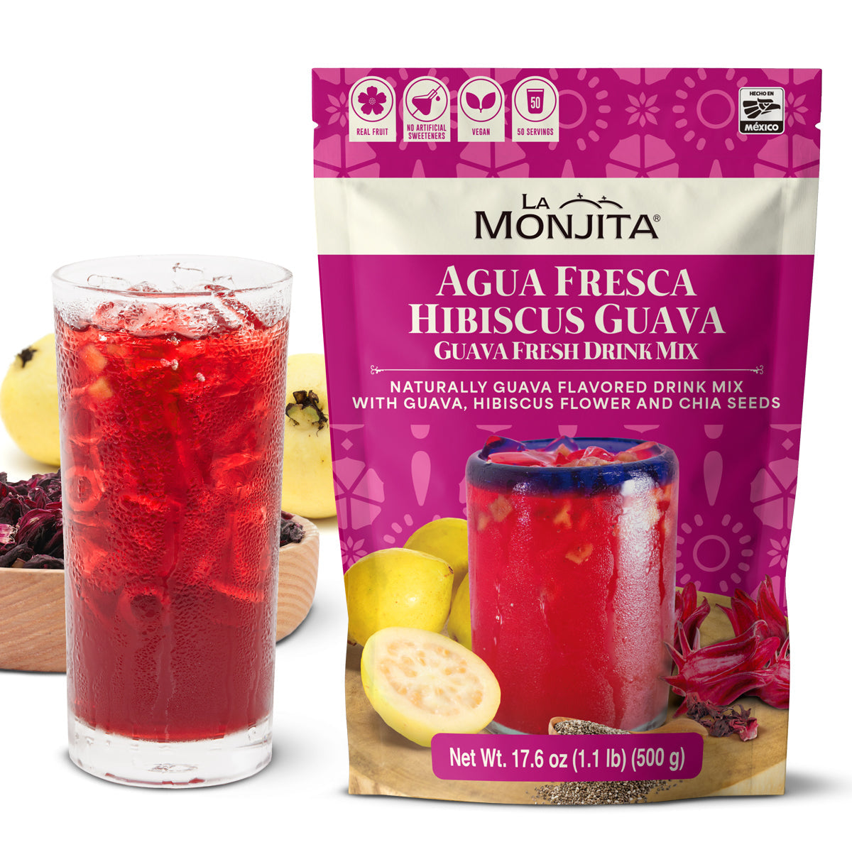Agua Fresca Hibiscus Guava