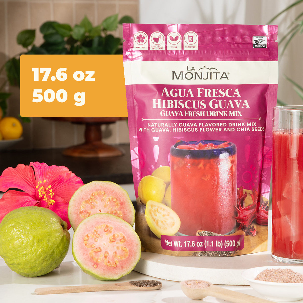 Agua Fresca Hibiscus Guava