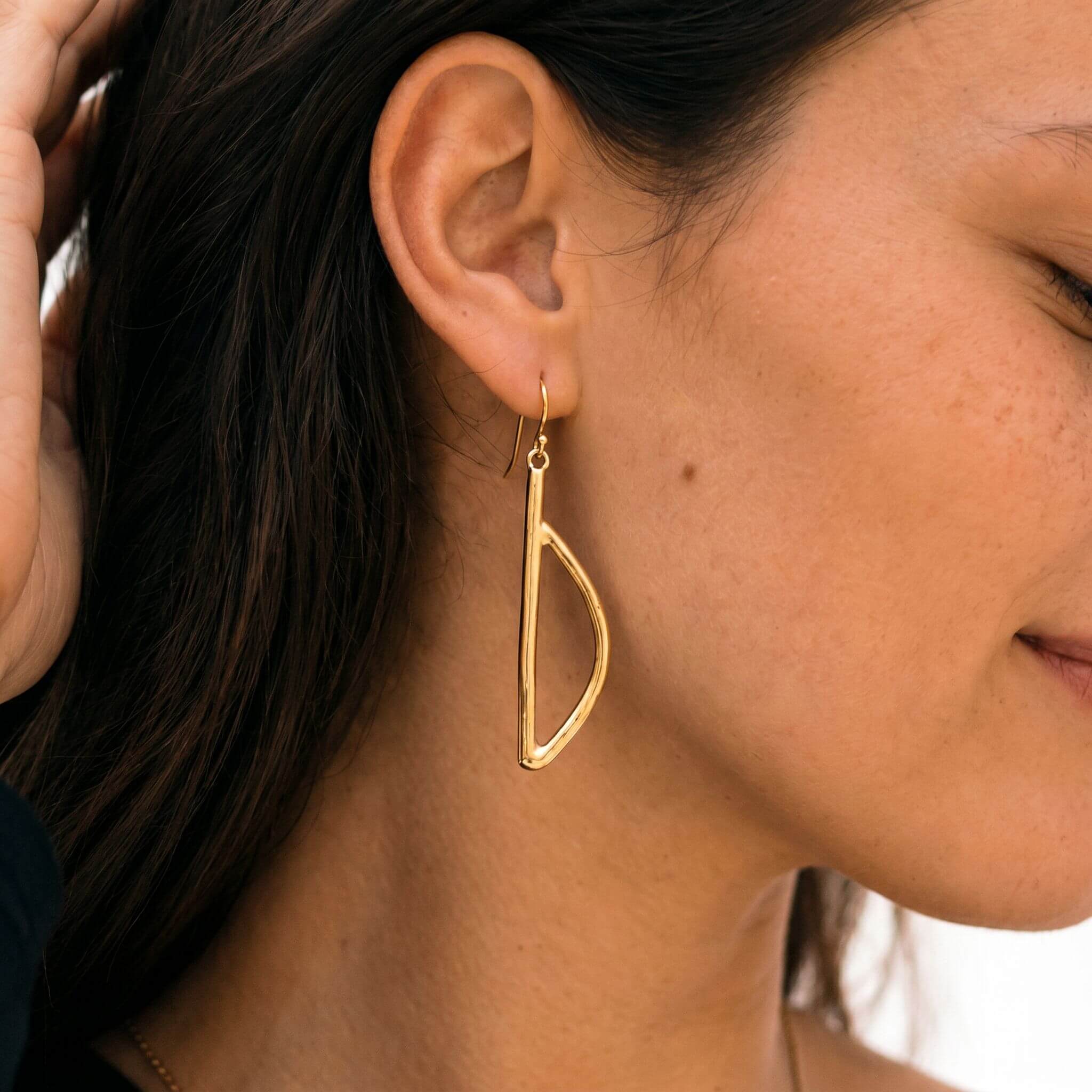 Moyo D Initial Drop Earrings