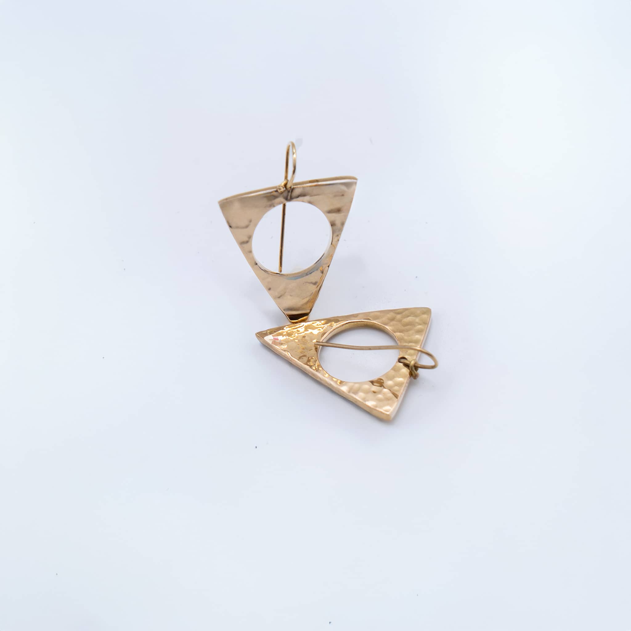 Lia Handmade Triangular Hollow Earrings