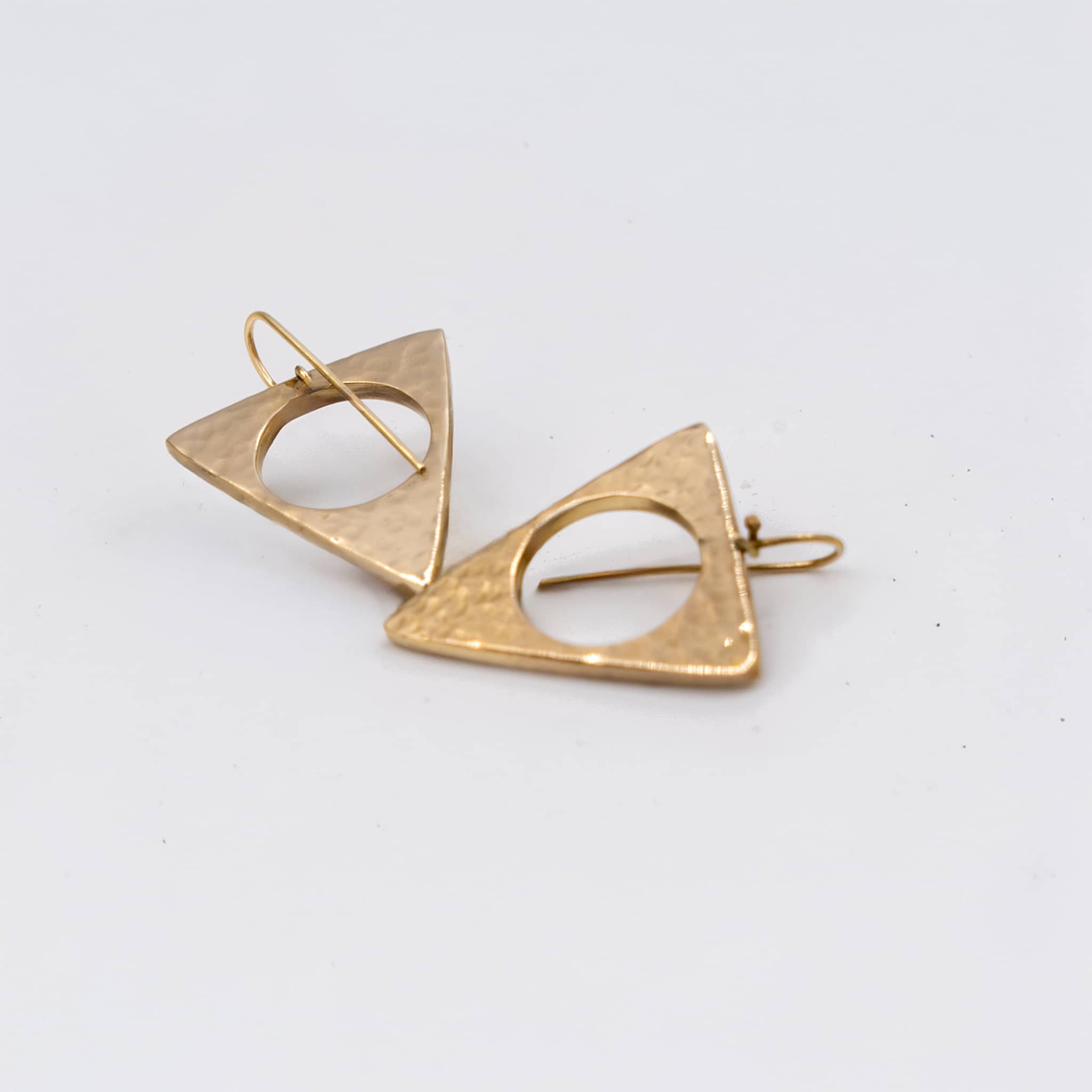 Lia Handmade Triangular Hollow Earrings