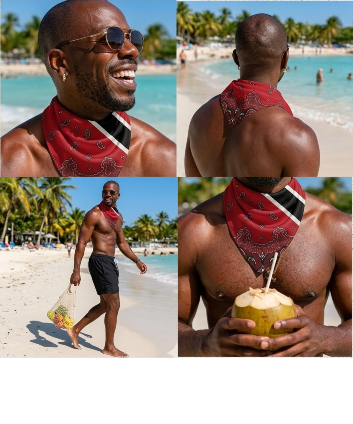 Trinidad & Tobago Paisely Flag Bandana