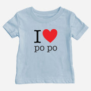 I Heart Grandma & Grandpa Cantonese Baby T-Shirt (Maternal)