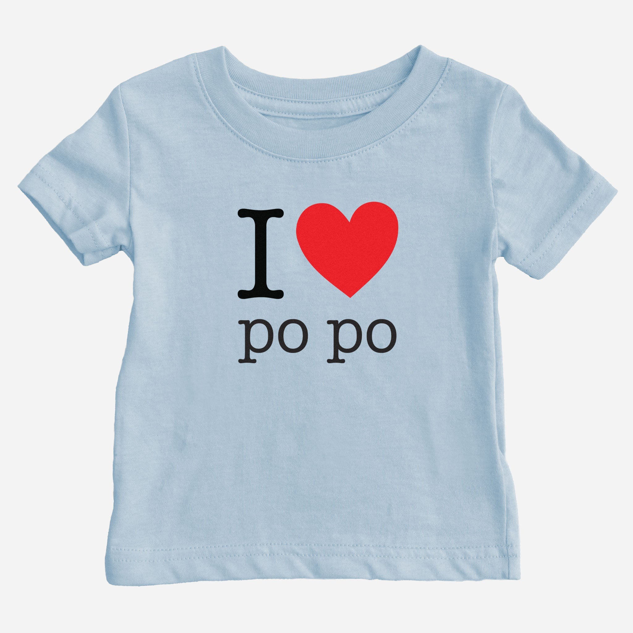 I Heart Grandma & Grandpa Cantonese Baby T-Shirt (Maternal)