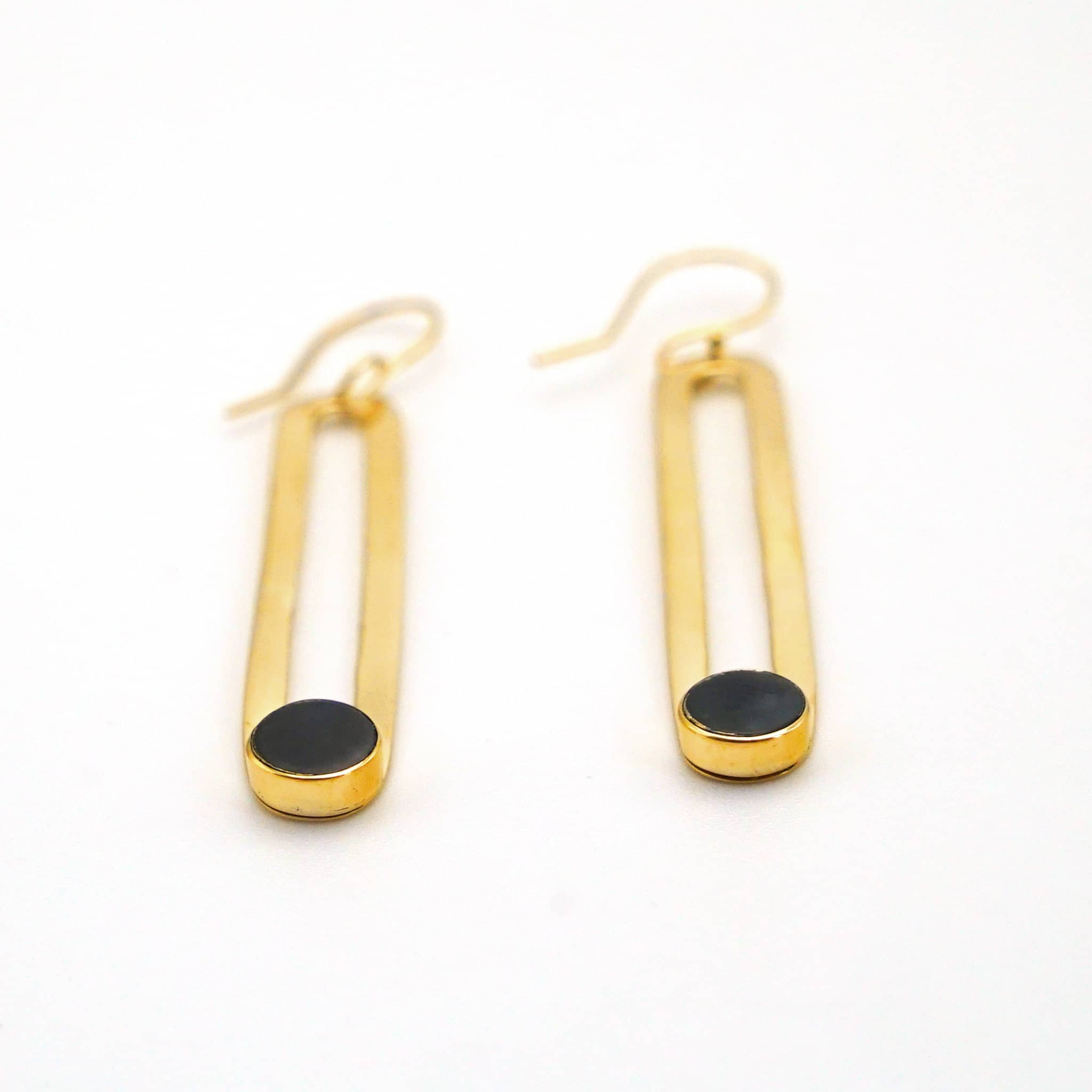 Lila Crosby Drop Hoops Earring