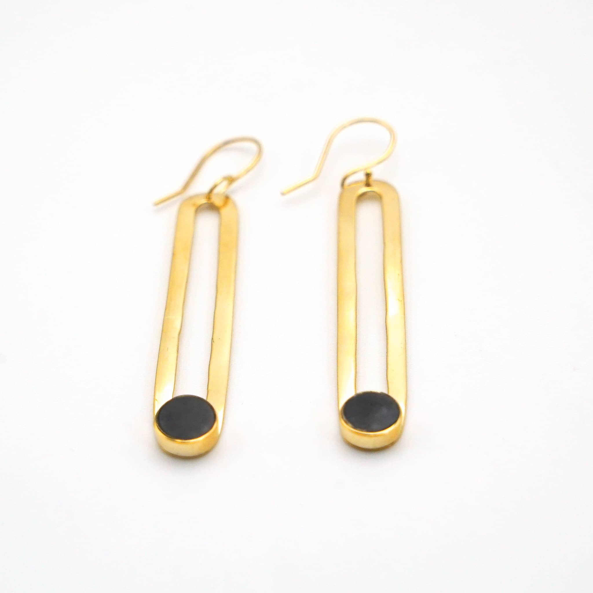 Lila Crosby Drop Hoops Earring