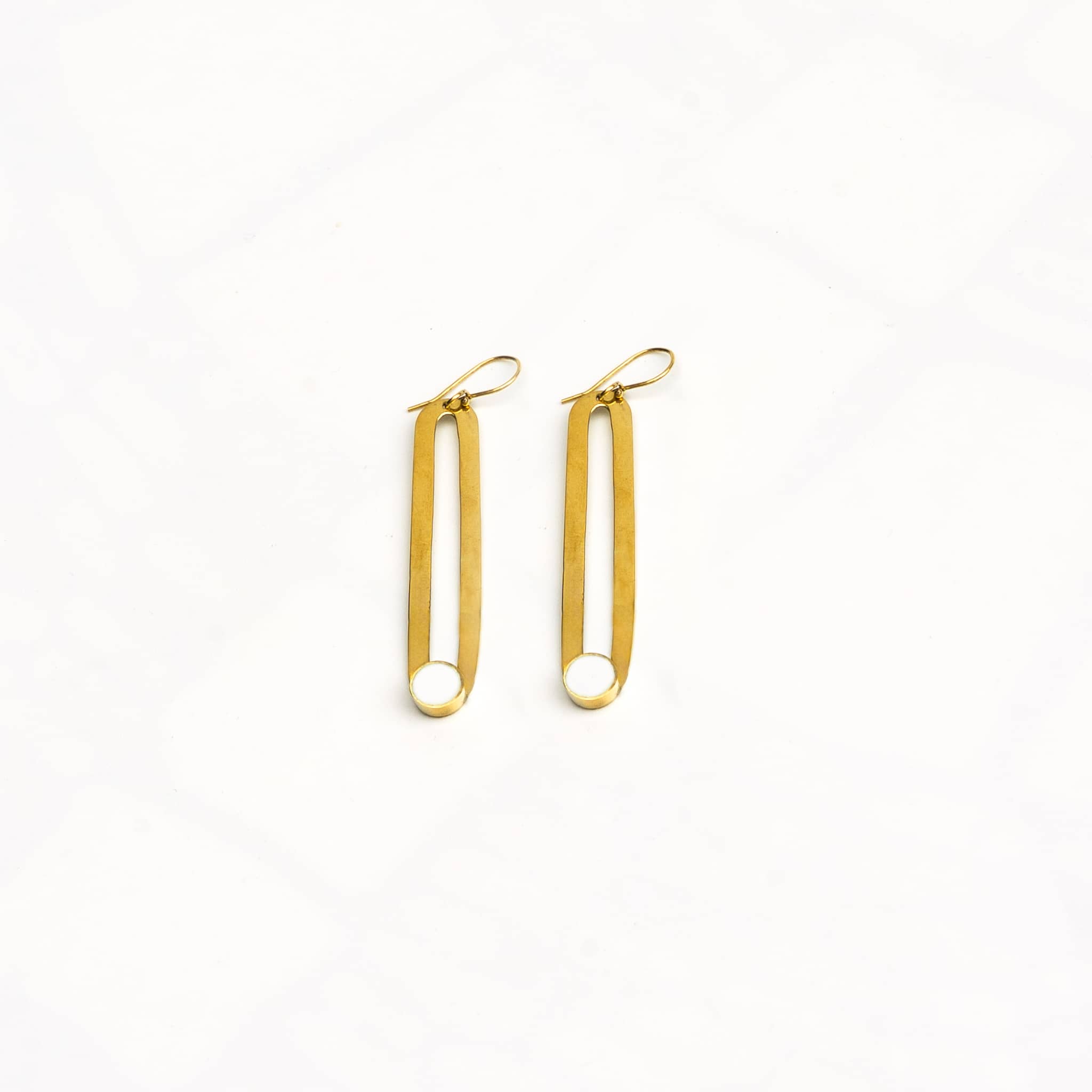 Lila Crosby Drop Hoops Earring