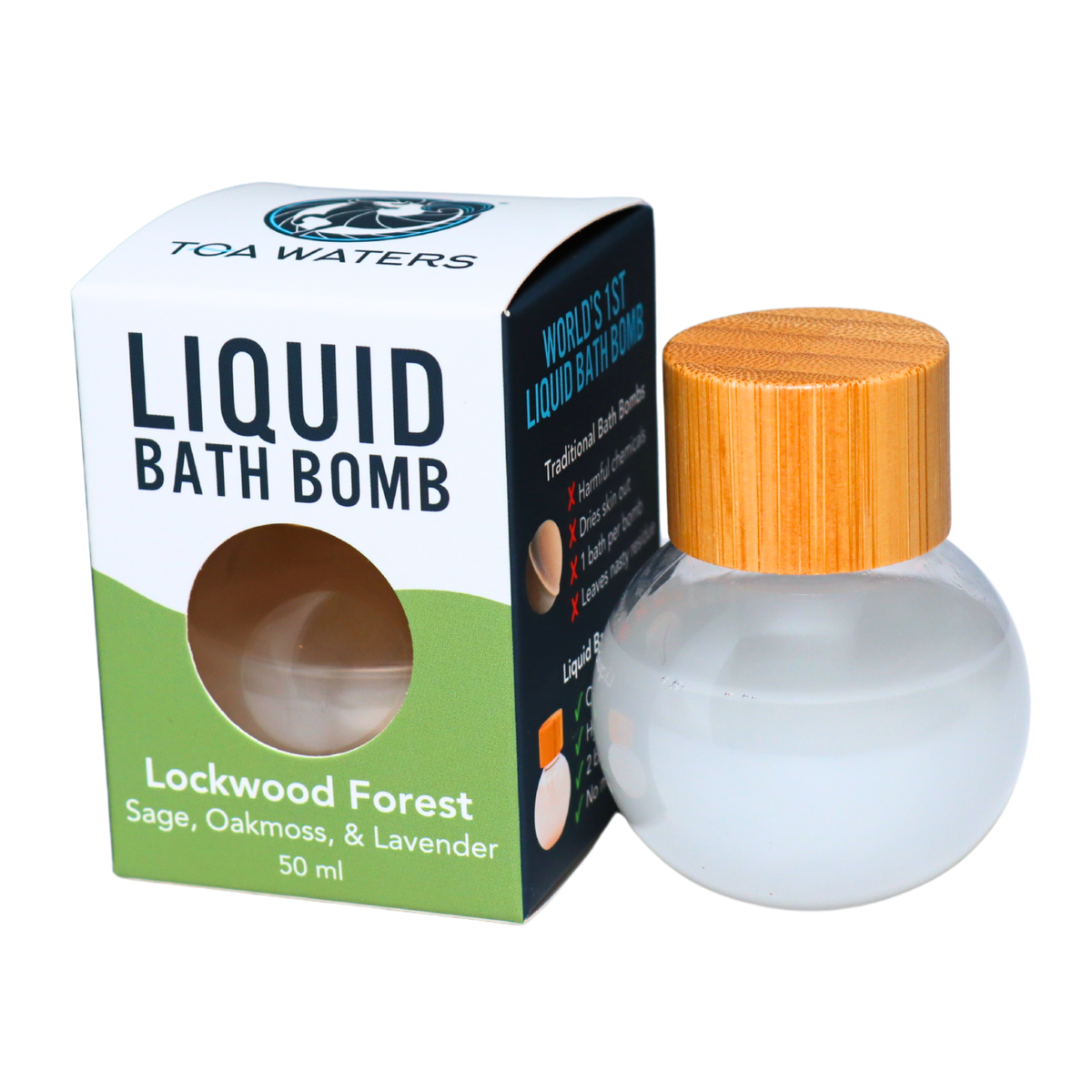 Lockwood Forest Liquid Bath Bomb - Sage, Oakmoss, and Lavender