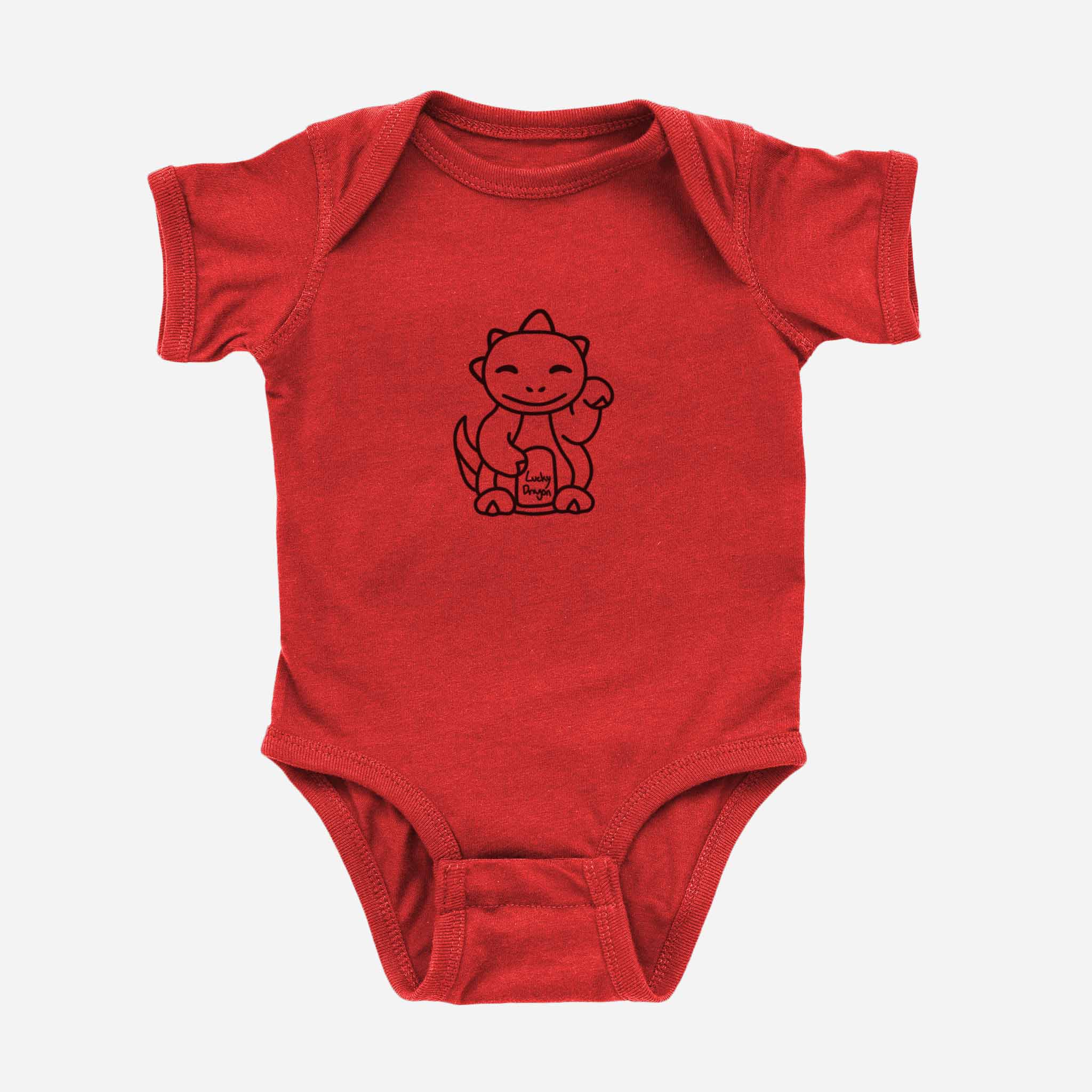 Lucky Dragon Outline Onesie