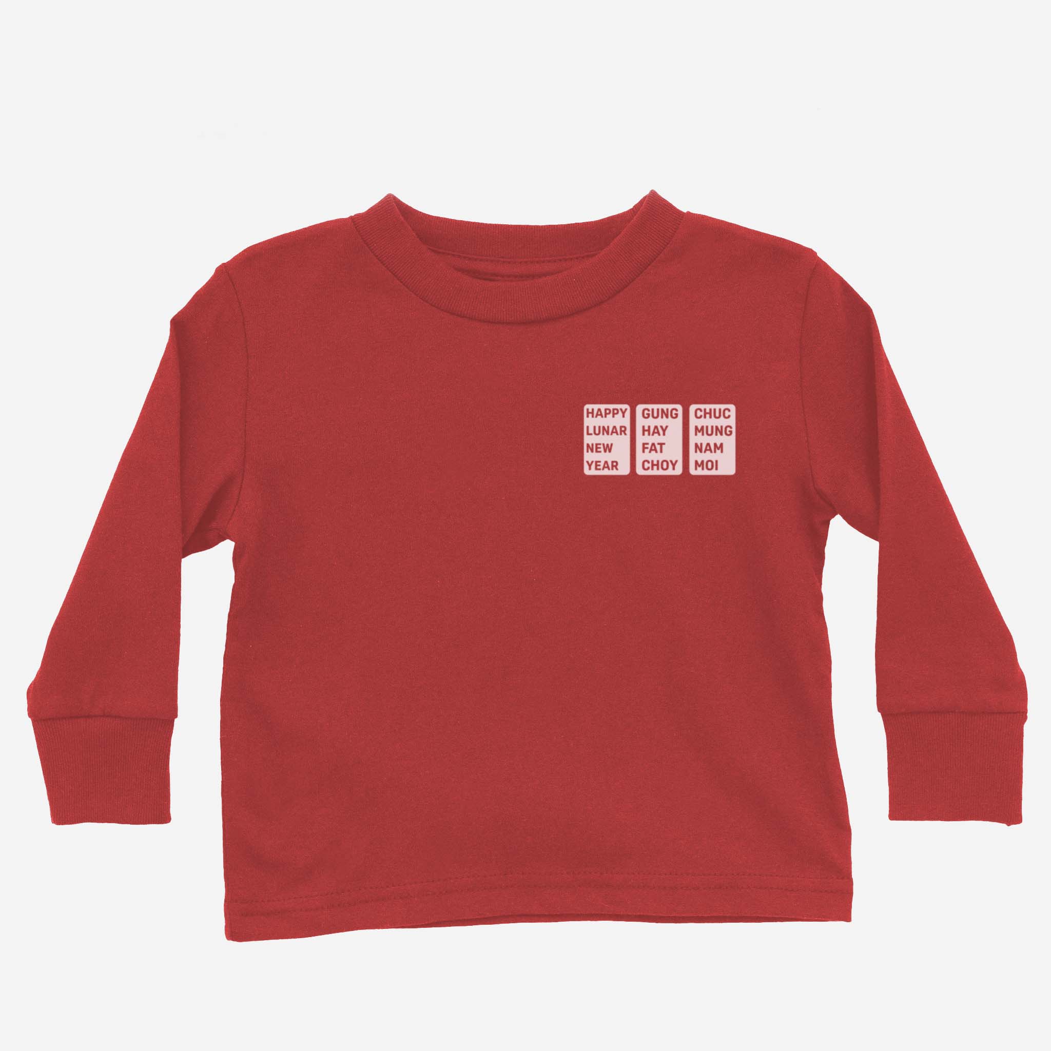 Lunar New Year Vietnamese Chinese Mix Long Sleeve Shirt (Toddler)