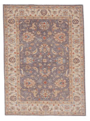 Chobi Farahan (4'00"x5'06") lavendar-gray/ivory