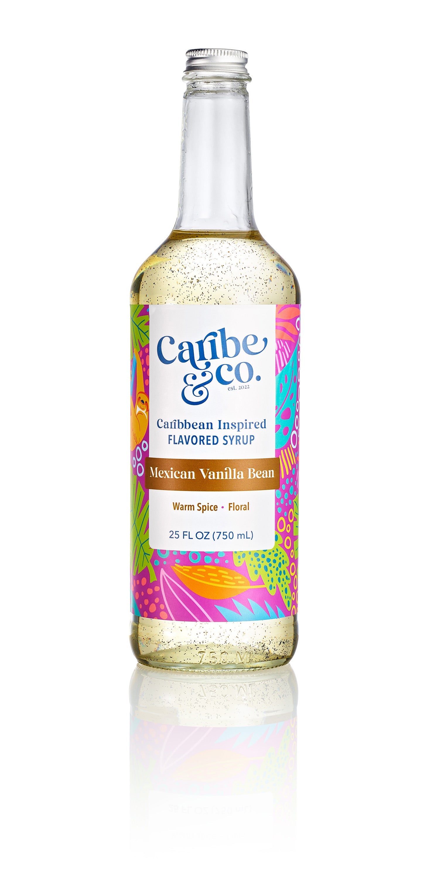 Mexican Vanilla Bean Flavored Syrup  - 25 oz (Wholesale Case of 3)