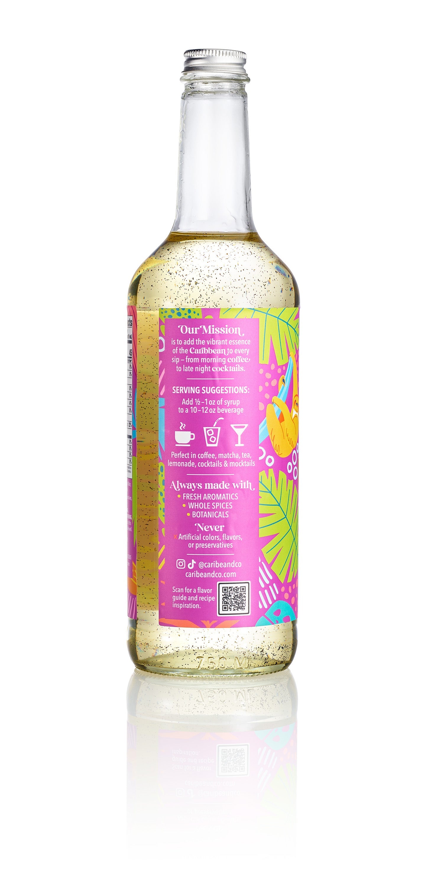 Mexican Vanilla Bean Flavored Syrup  - 25 oz (Wholesale Case of 3)