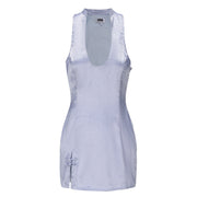 Hua Sleeveless Brocade Mini Dress Periwinkle