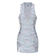 Hua Sleeveless Brocade Mini Dress Cloud Moire
