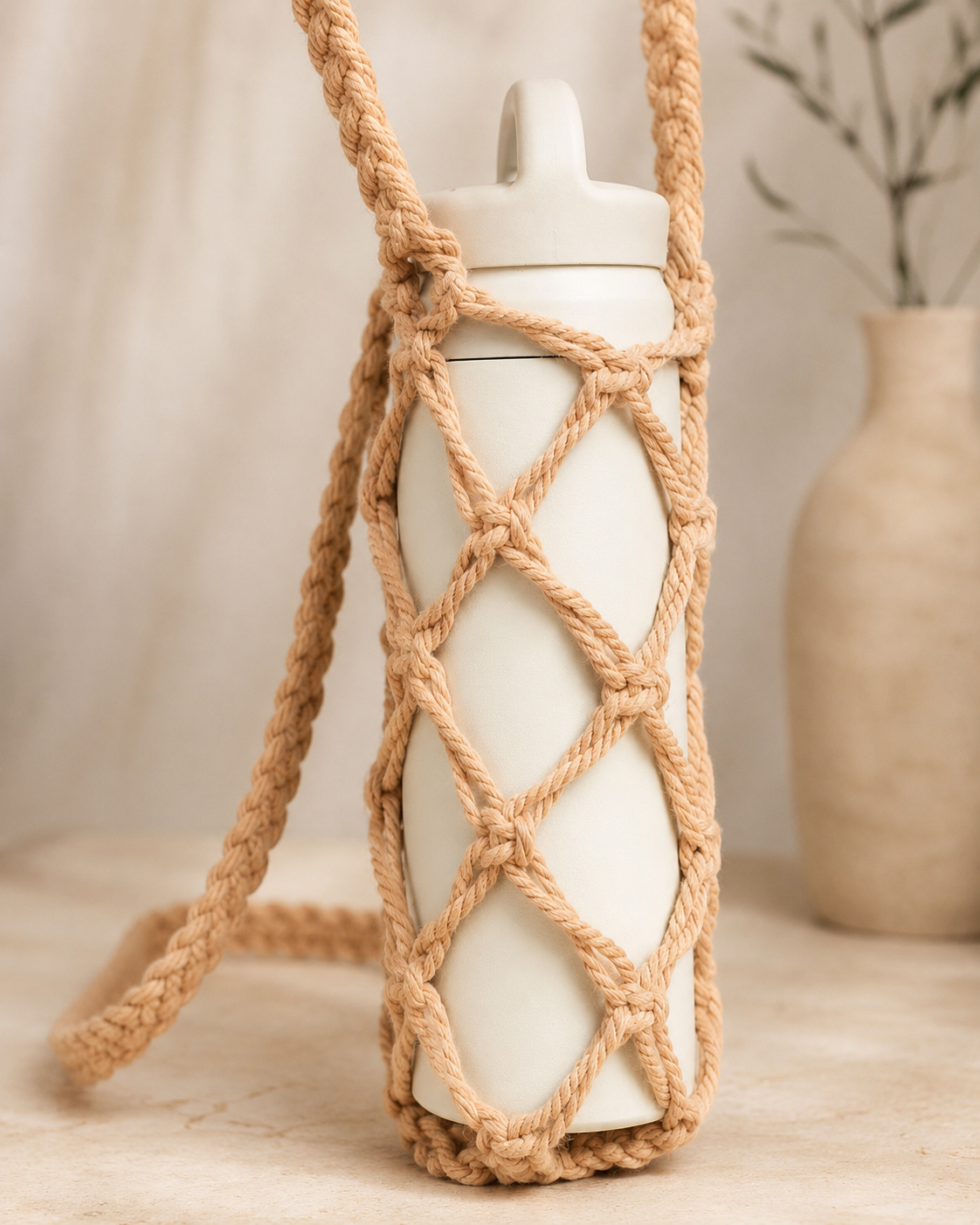 Macrame Water Bottle Holder
