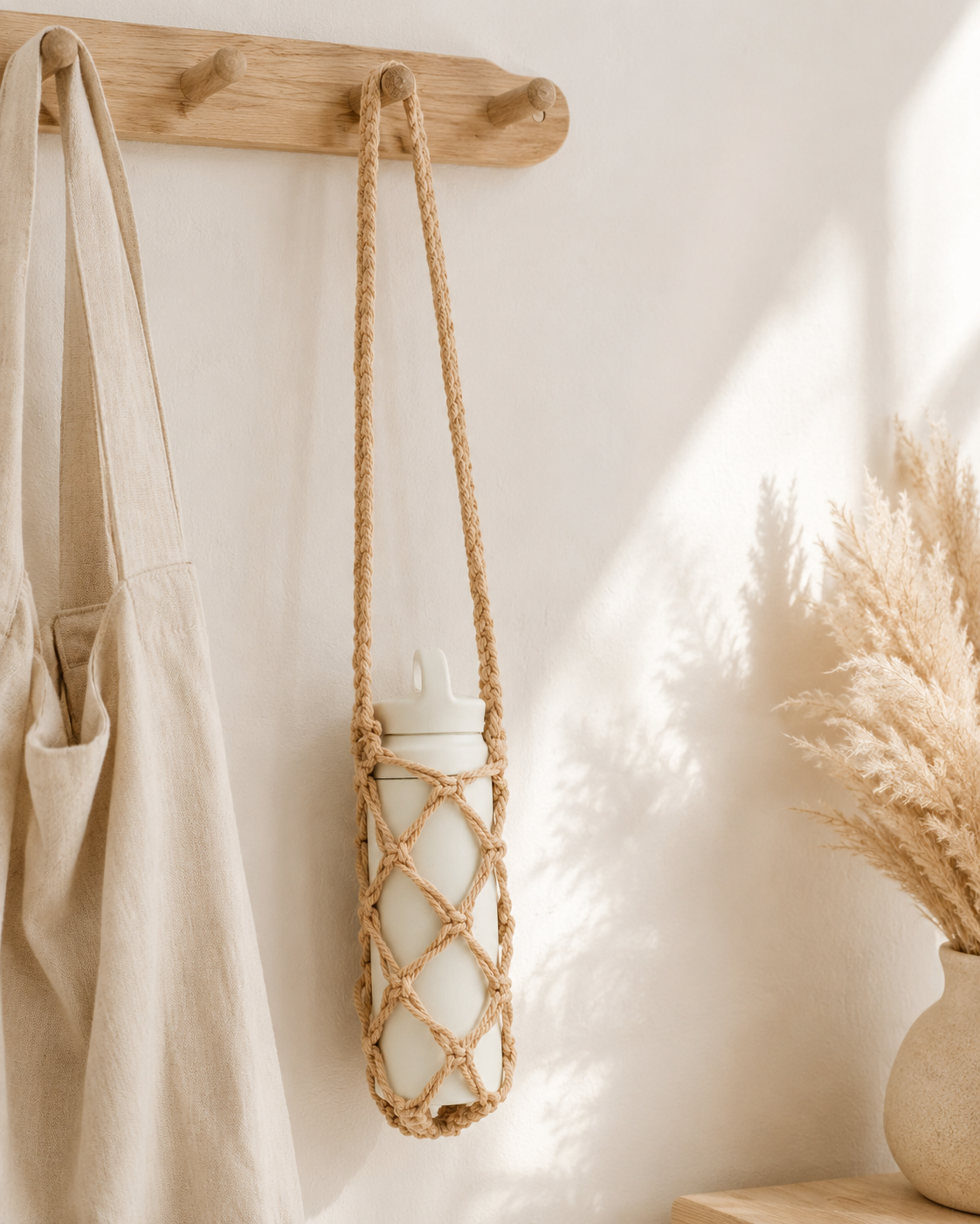 Macrame Water Bottle Holder