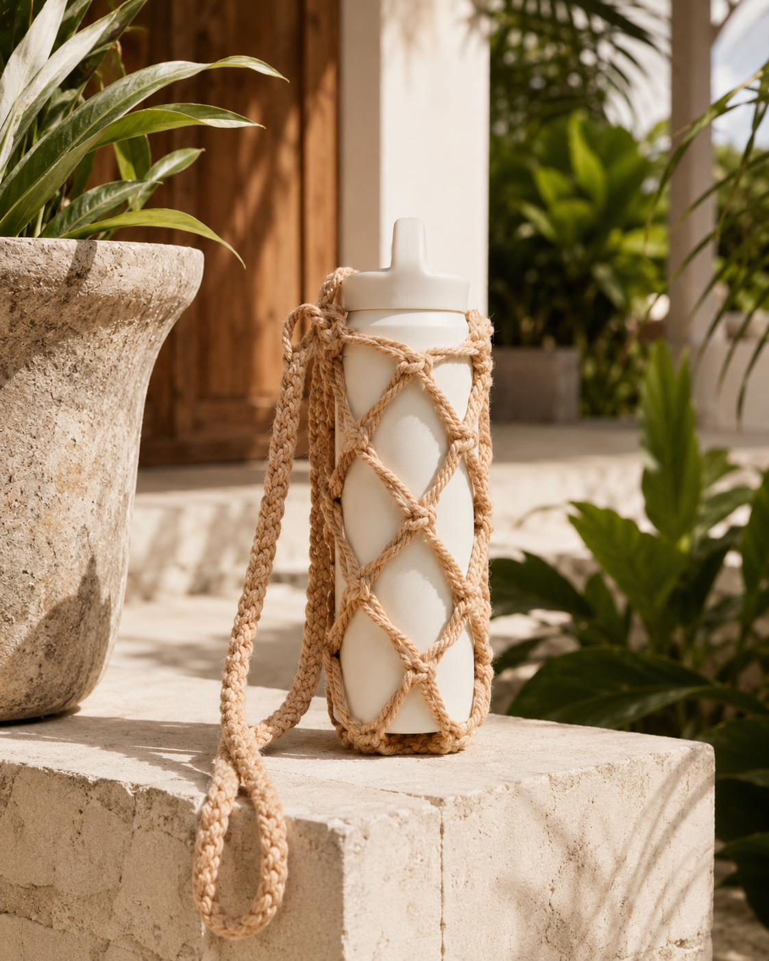 Macrame Water Bottle Holder