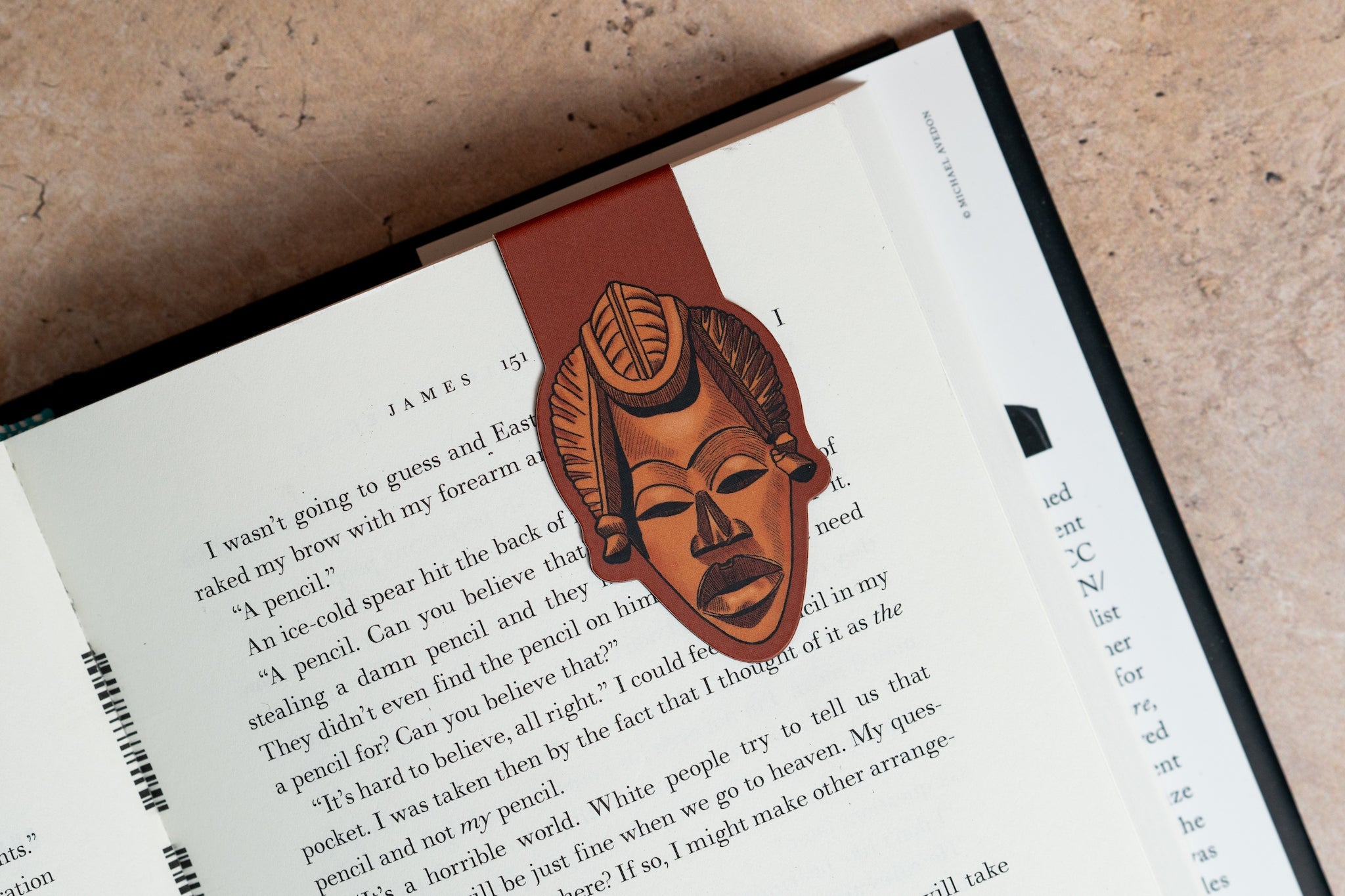 Magnetic Bookmark - African Masks (Tribal)