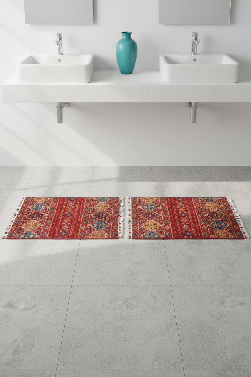 Afghan Khorjin (2'00"x3'03") red