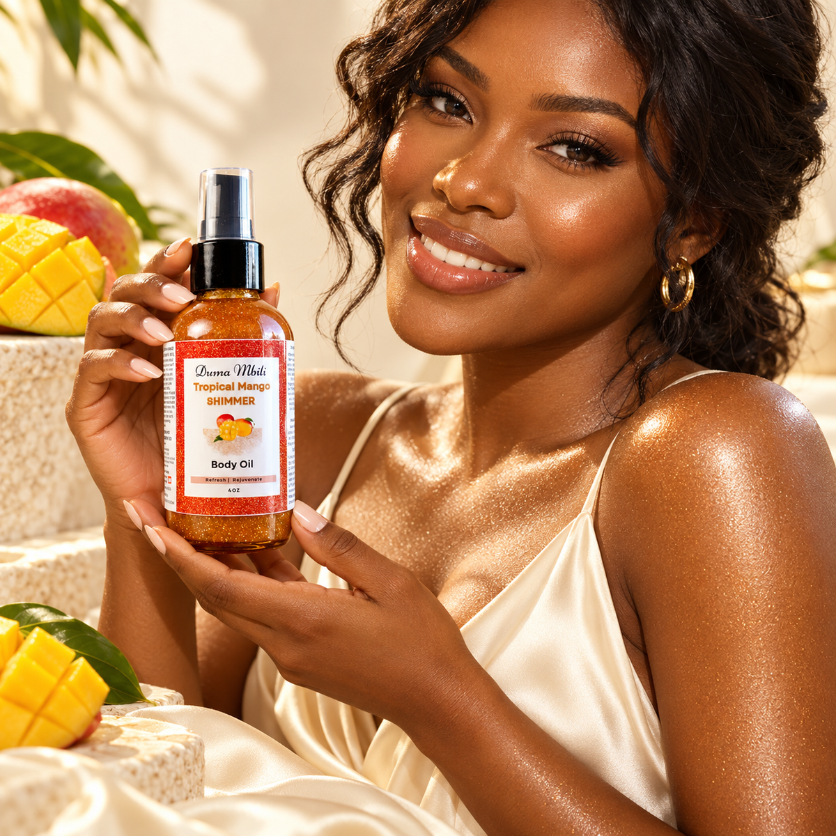 Tropical Mango Shimmer Body Oil