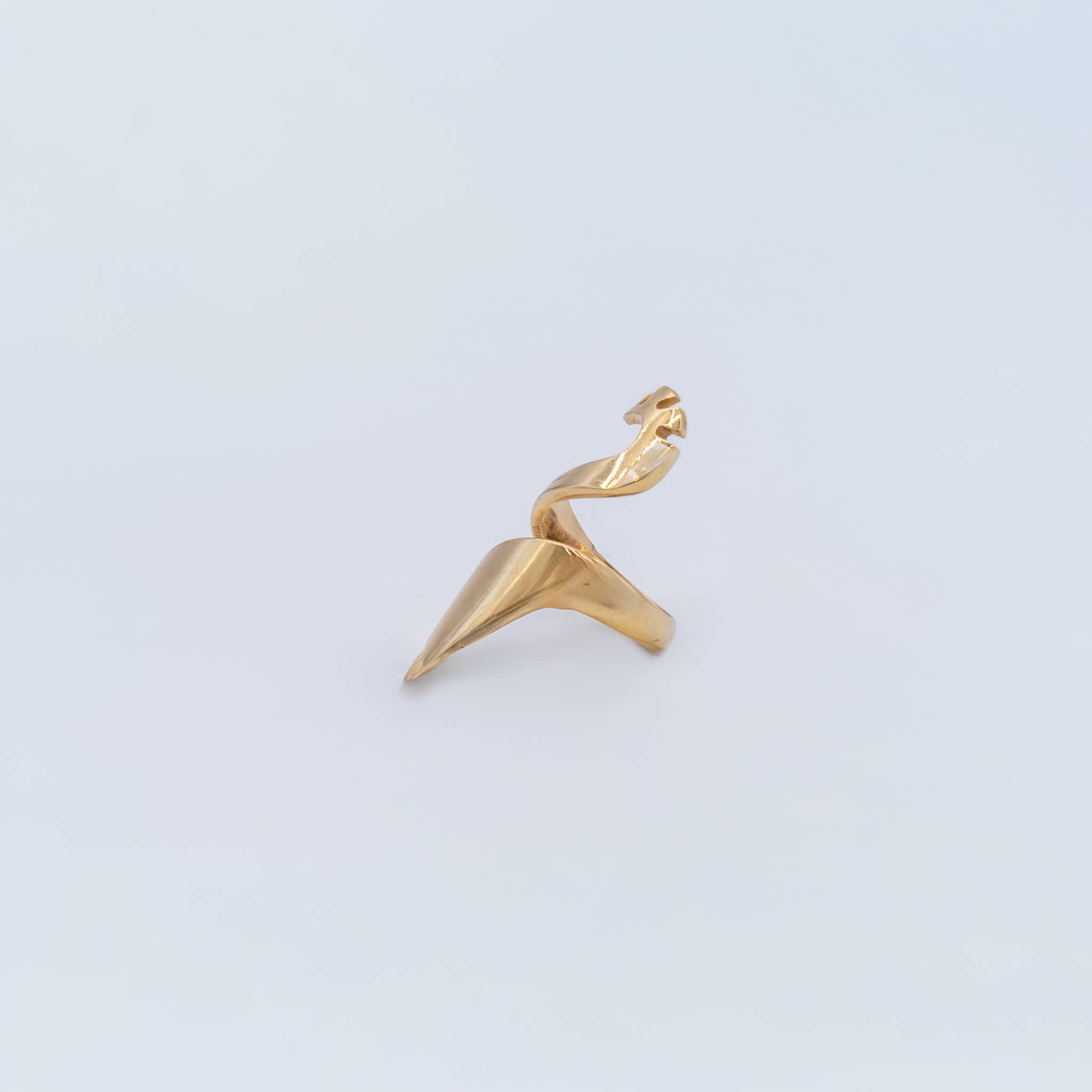 Mau Open Wrap Initial Ring for Women
