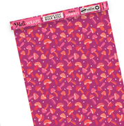 Beeswax Wrap Bulk Roll - Mushroom Print
