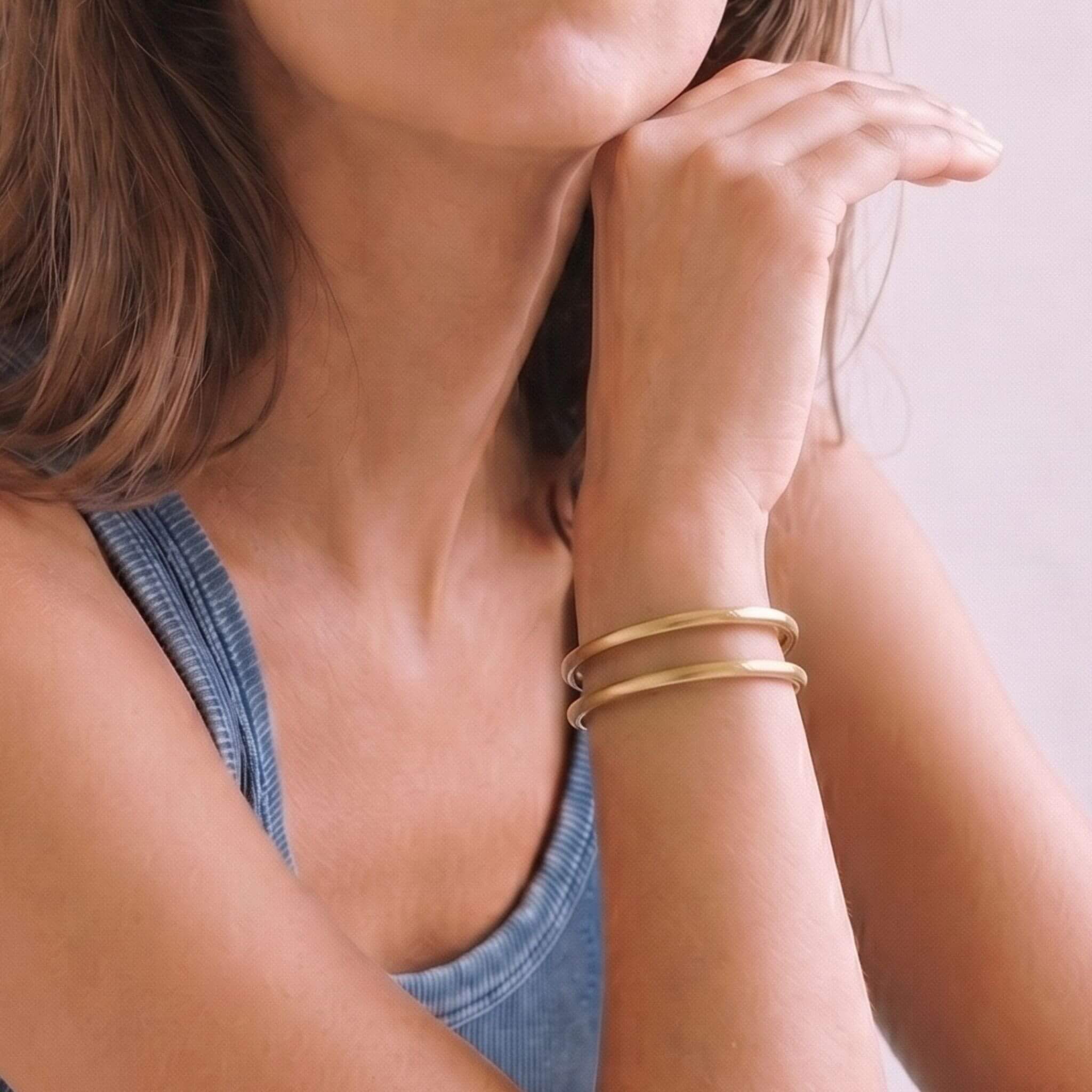 Mia Double Loop Cuff Bracelet for Woman